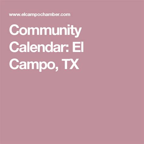 Del Campo Calendar